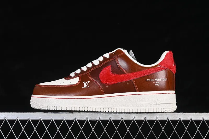 All categories Nk Air Force 1 Air Force series Nk Air Force 1 Low Air Force low-top Nike Air Force 1'07 Low Year of the Horse limited edition Retro brown coffee red Air Force 1 low-top casual sneakers FV3694-103